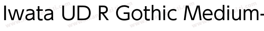 Iwata UD R Gothic Medium字体转换